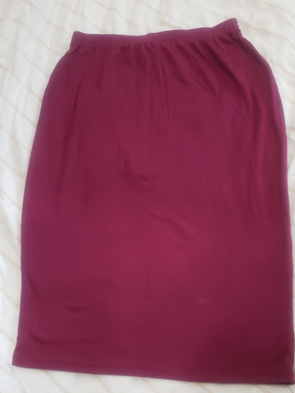 Women's Stretch Pencil Skirt - MAGENTA